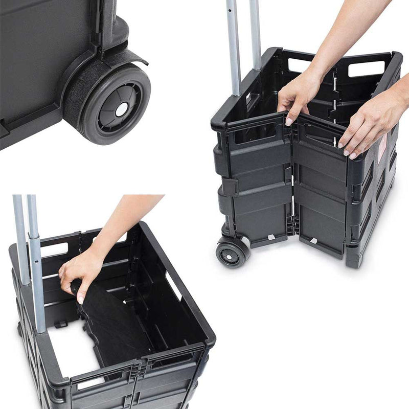 Carrello Trolley Multiuso Pieghevole Kinzo 2 Ruote Manico Per Spesa e Campeggio Kinzo