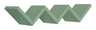 Etagère murale bibliothèque Zigzag 56x15,5 cm en bois fibre vert eau de mer
