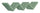 Etagère murale bibliothèque Zigzag 56x15,5 cm en bois fibre vert eau de mer