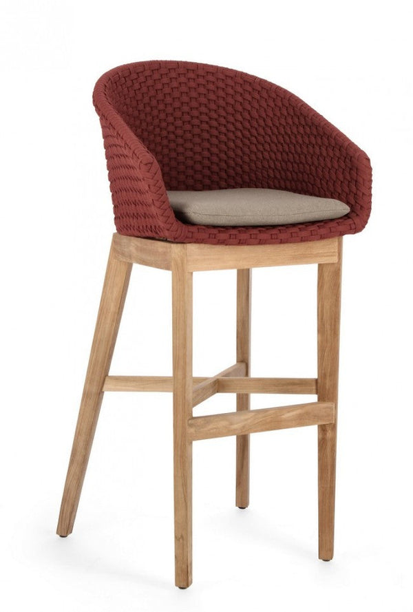 Tabouret de bar avec coussins 56x57x110h cm Coachella Scarlet acquista