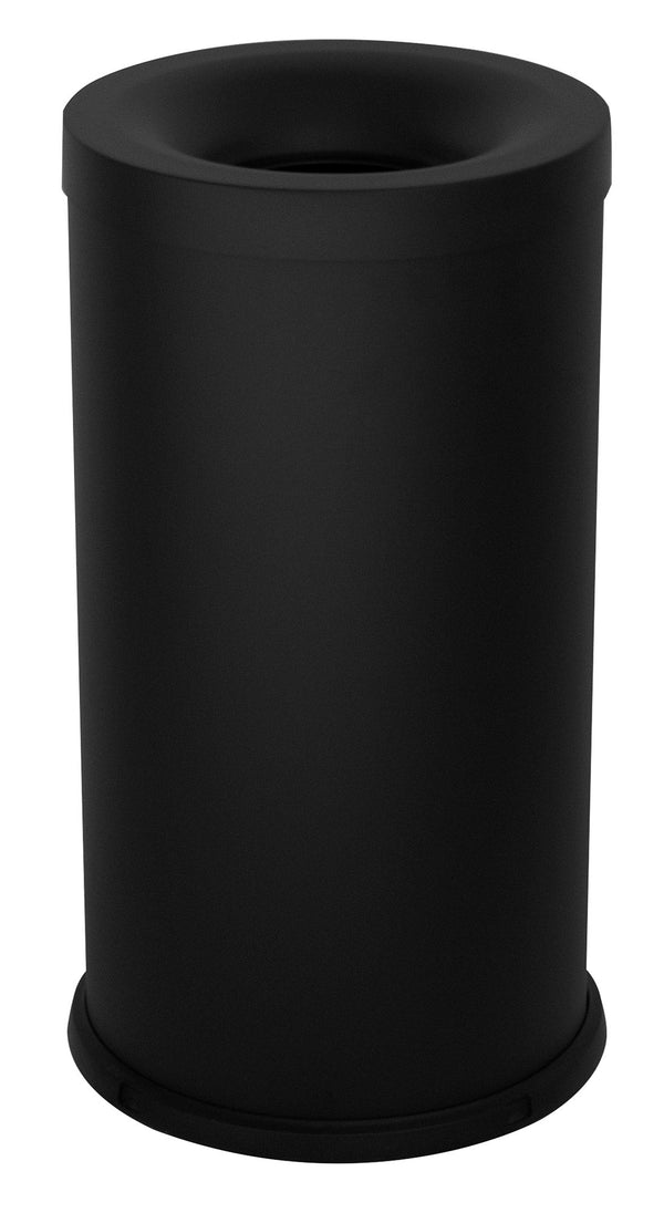 Pattumiera Gettacarte Ø31xh60 cm Autoestinguente In Acciaio Verniciato Nero acquista