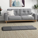 Tappetino da Ginnastica Pieghevole Materassino Fitness Antiscivolo 180x80x5H cm in Schiuma EPE Grigio      