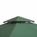 Tetto di Ricambio per Gazebo da Giardino Doppio Tetto 3x3m 