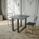 Consolle Allungabile 90-x45-90x80 cm in Nobilitato Grigio