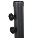 Base per Ombrellone da Giardino Ø48 80x80x50 cm in Plastica 60 Litri Nero