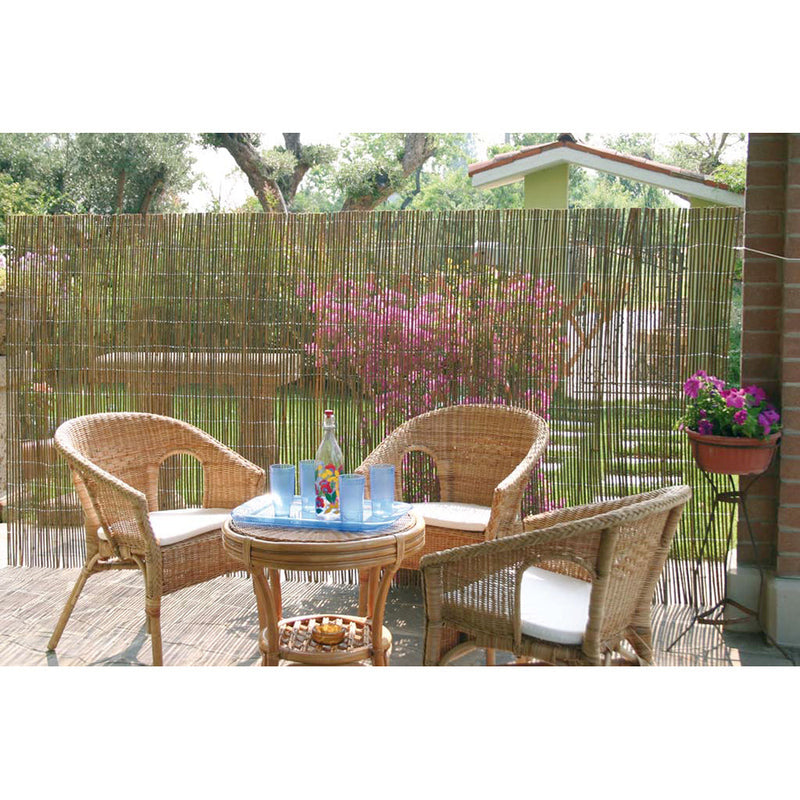 Arella Frangivista da Giardino in Bamboo 1x3m Rama Canes Naturale