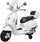 Piaggio Vespa GTS Électrique 12V avec Top Case pour Enfants Blanc
