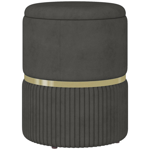 Pouf Contenitore 120 kg max 36x36x44 cm per Soggiorno Ingresso e Camera in Poliestere online
