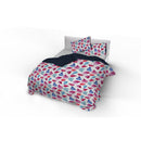 Copripiumino con Stampa sul Sacco e Federe Doubleface Petali