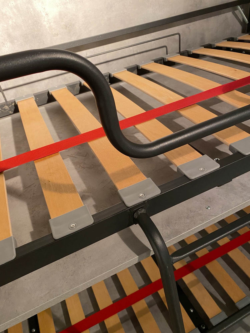 Letto Singolo a Scomparsa Salvaspazio a Sofà Kando H97,4 Bianco Frassino