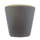 Poltroncina a Pozzetto 70x67x76 cm in Tessuto e Similpelle Marrone e Beige