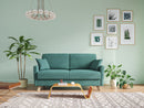 Divano Letto 3 Posti 180x94x97 cm in Tessuto Verde Acqua