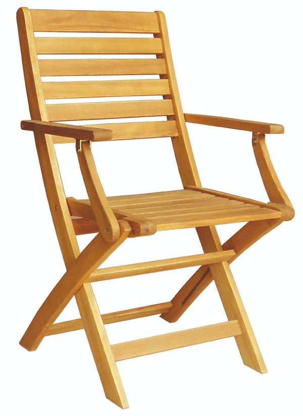 sconto Chaise de jardin pliante Soriani Bali avec accoudoirs en bois