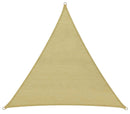 Tenda a Vela Ombreggiante Triangolare 500x500x500 cm in Polietilene Bauer Beige