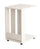 Table basse Edi 37x45x60 cm blanc PC et porte-revues
