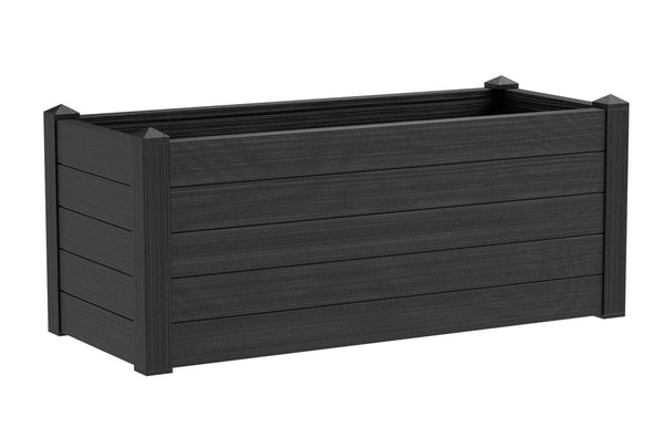 online Fioriera da Giardino 100x42x40 cm in Polipropilene Trama 002 Ash Antracite