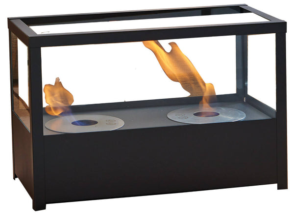 Cheminée Bioéthanol au Sol 32x48 cm Karlsen Latina Noir sconto