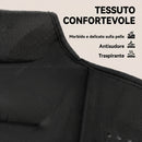 Giubbotto Zavorrato 10 kg 43x33 cm con Cinghie Regolabili e Strisce Riflettenti in Neoprene e Sabbia Nero      