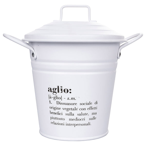 Seau à Ail en Métal 1 Litre VdE Tivoli 1996 Blanc prezzo