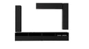Parete Attrezzata Mobili Salotto con 3 Mobili Sospesi 2 Mobili Tv 278x41x205cm TFT  Boost Antracite