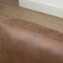 Poltroncina Imbottita 72x76x80 cm in Similpelle Marrone