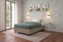 Letto Singolo Contenitore Imbottito Similpelle Cappuccino BoxMax Varie Misure