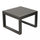 Table basse Cuba 45x45x32 h cm en aluminium taupe