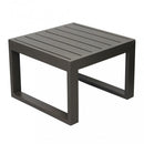 Tavolino Cuba 45x45x32 h cm in Alluminio Taupe