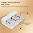 Tastiera Musicale Pianoforte Elettrico 88 Tasti Standard con 880 Timbri 600 Ritmi e Pedaliera Bianco      
