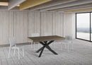 Tavolo Allungabile 160-420x90x77 cm Volantis Premium Tortora Telaio Antracite 
