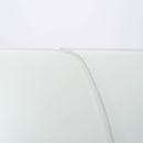 Tavolo Allungabile 140/175/210x90x76 cm in Metallo con Top in Vetro Bianco