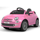 Macchina Elettrica per Bambini 12V con Licenza Fiat 500 Rosa