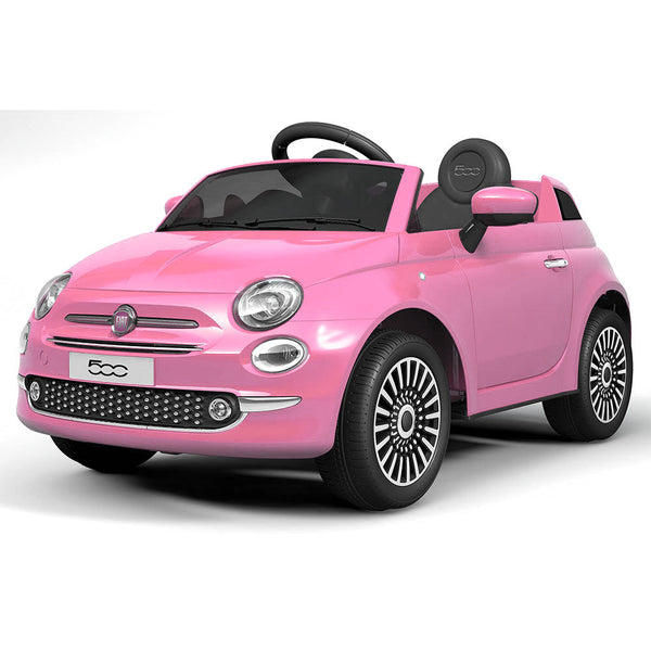 sconto Voiture électrique pour enfants 12V avec permis Fiat 500 rose