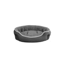 Cuccia Imbottita per Cani e Gatti in Poliestere Coccole Grigio