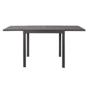 Tavolo Allungabile Hawaii 90/180x90x75 h cm in Alluminio Taupe