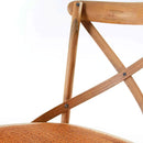 Set 4 Sedie Seduta in paglia 80x50x52 cm in Legno di Faggio Pompei Wood Natural