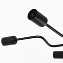 Lampadario a Soffitto Moderno da Soffitto 8 Luci E27 105x74x11 cm  Nero