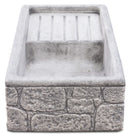 Lavello da Giardino Senza Rubinetto in Cemento Granulato di Marmo Favignana 80 Grigio