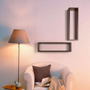 Mensola da Parete 60x18x15,5 cm in Fibra di Legno Regolo Nero