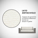 Copridivano con Copri Braccioli in Poliestere Panna Varie Misure