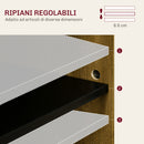 Credenza da Cucina Stile Country 80x39,7x80cm con Armadietto a 2 Ante e Cassetto in MDF Color Legno      