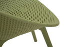 Sedia Ibiza Verde Set 2 Pz 59x59x83 cm in Polipropilene Verde      
