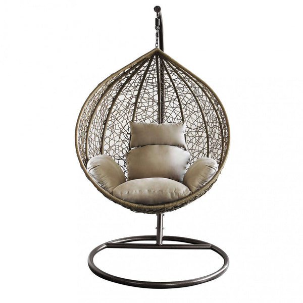 Balançoire de jardin suspendue Giglio en acier marron online