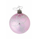 Set 8 Palle di Natale Ø6 cm in Plastica Rosa