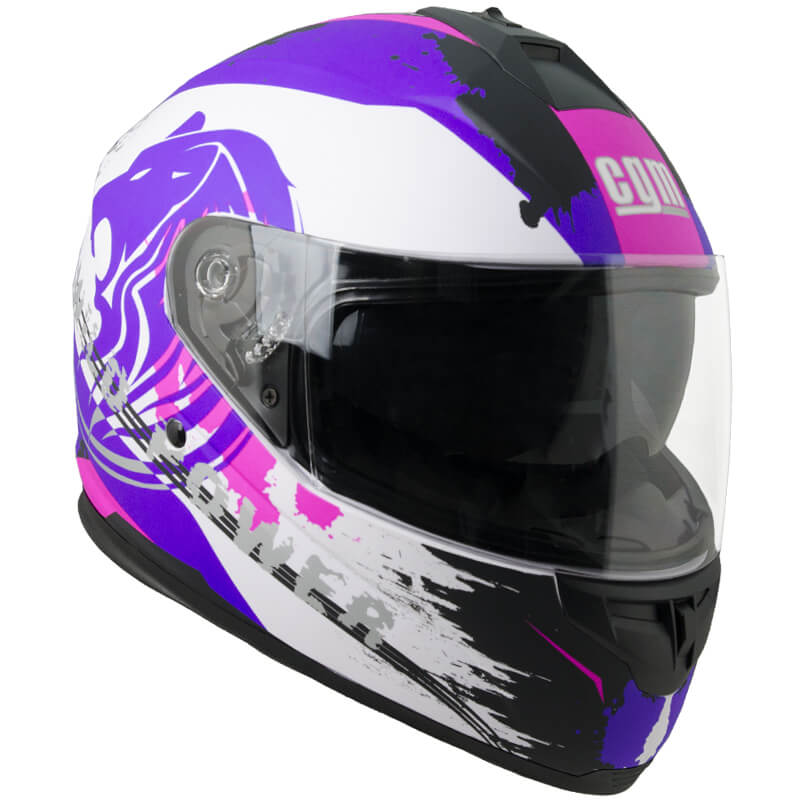 Casco Integrale per Scooter Visiera Lunga CGM Lion 315G Bianco Varie Misure