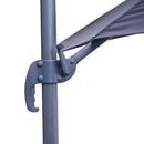 Ombrellone da Giardino Decentrato Ø3m in Alluminio con LED Florida Nero