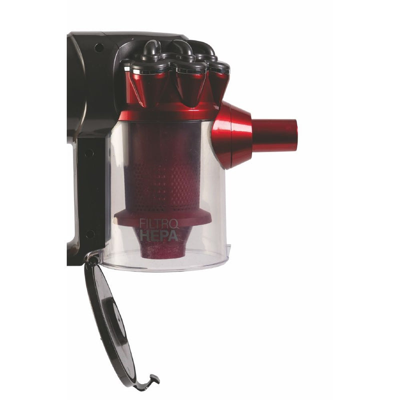 Aspirapolvere Ciclonico con Filo Scopa Elettrica 600W Kooper Airone 2.0 Grigio e Rosso