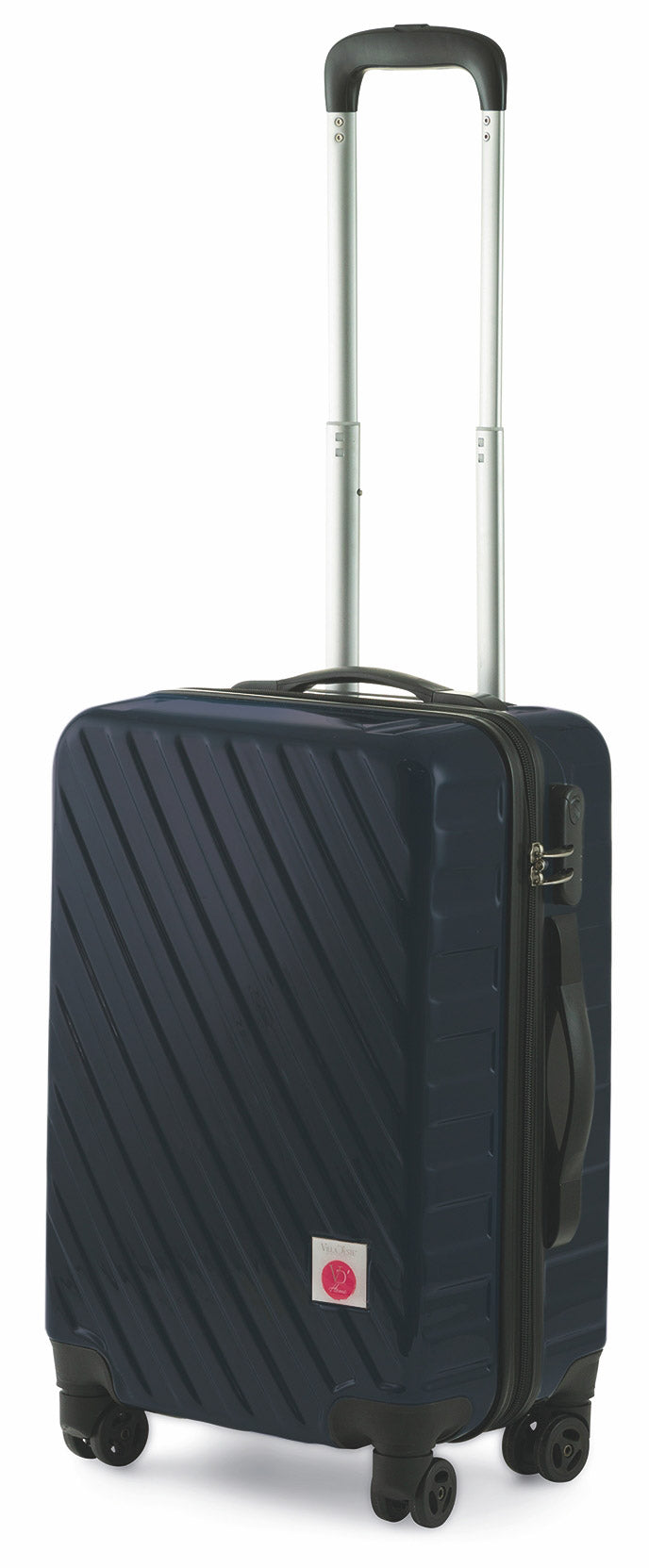 Trolley Valigia Bagaglio a Mano Rigida in Policarbonato 4 Ruote TSA Soriani Blu Scuro