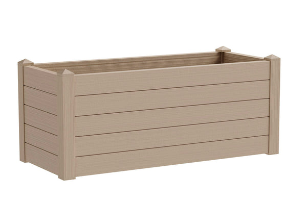Fioriera da Giardino 100x42x40 cm in Polipropilene Trama 002 Almond Mandorla sconto