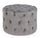 Pouf Lorella en Tissu Effet Velours Gris